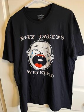 Elle King Black 'Baby Daddy's Weekend' Graphic Short-Sleeve Tee